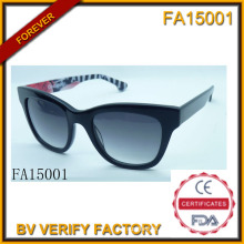 Acetate Material Frame with Polaroid Lens Sunglasses (FA15001)